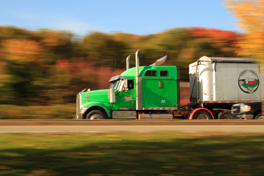 Commercial driver preparing a route plan