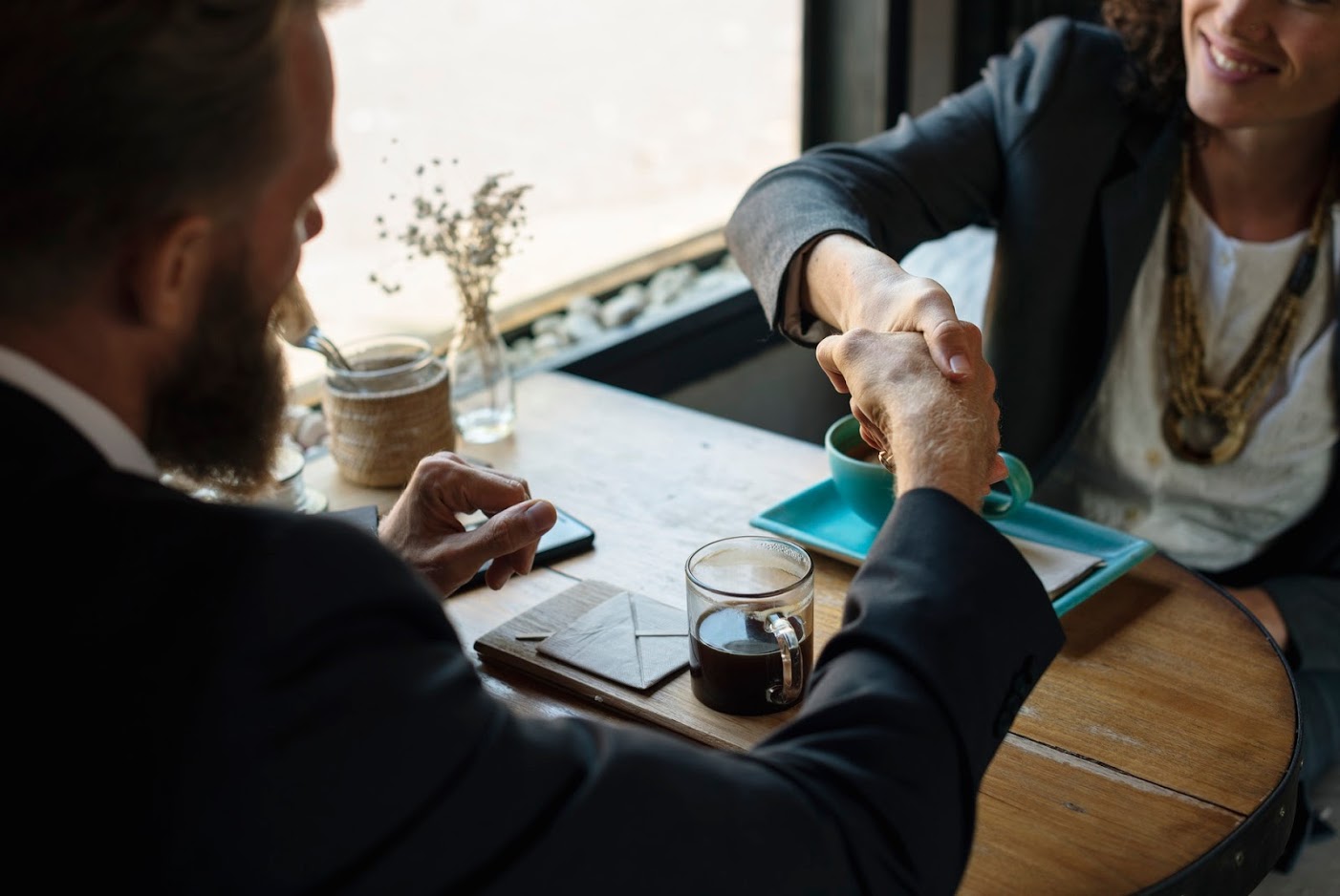 Business lunch conversation for interview etiquette