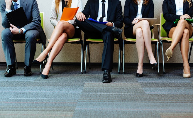 Hiring team preparing to interview job candidates