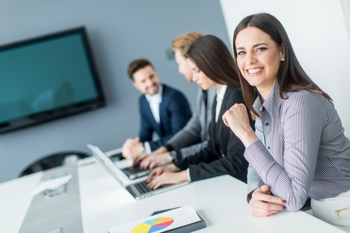 Young employee gaining experience through temporary work